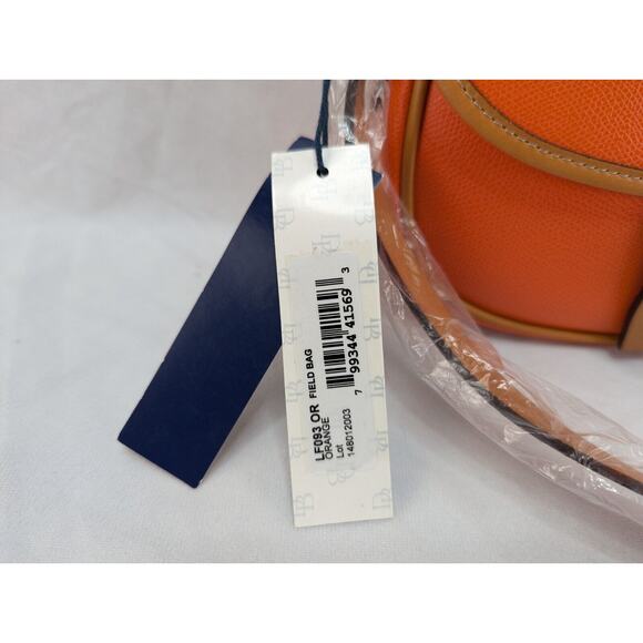 Dooney & Bourke Orange Orange Pebble Grain Cross‎ Body Field Bag New NWT - Picture 3 of 13